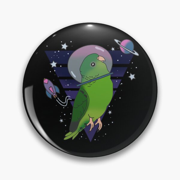 Item preview, Space Green Lineolated Parakeet designed and sold by FandomizedRose.