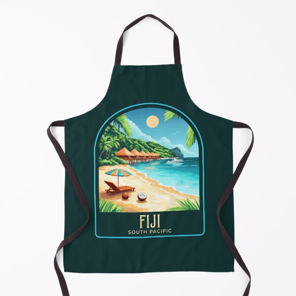 Item preview, Fiji Vintage Travel Illustration designed and sold by HomeLivingCo.