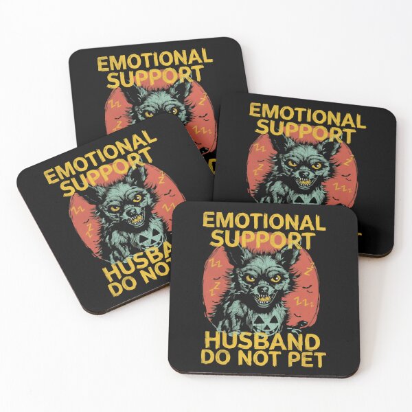 Item preview, Emotional Support Husband Do Not Pet Daily Chaos Mode designed and sold by SkeletonsDanger.