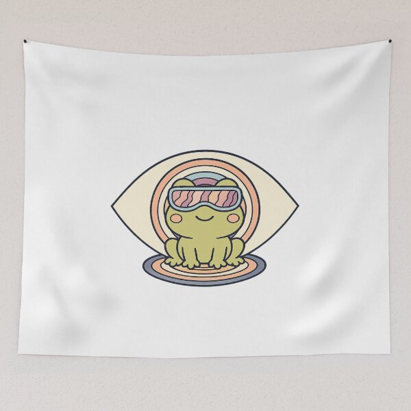Item preview, Funky Trippy Frog Psychedelic Retro designed and sold by SoftSproutstu.