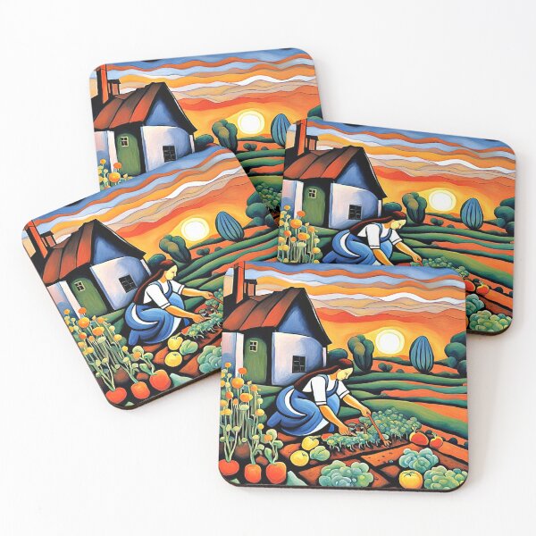 Item preview, Toiling in the vegetable patch designed and sold by George Hutton Hunter.