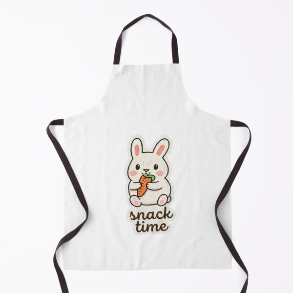 Item preview, Cute Kawaii Bunny Eating Carrot - Snack Time Funny Rabbit - Aesthetic Animal Sticker designed and sold by ZYNORAworld.