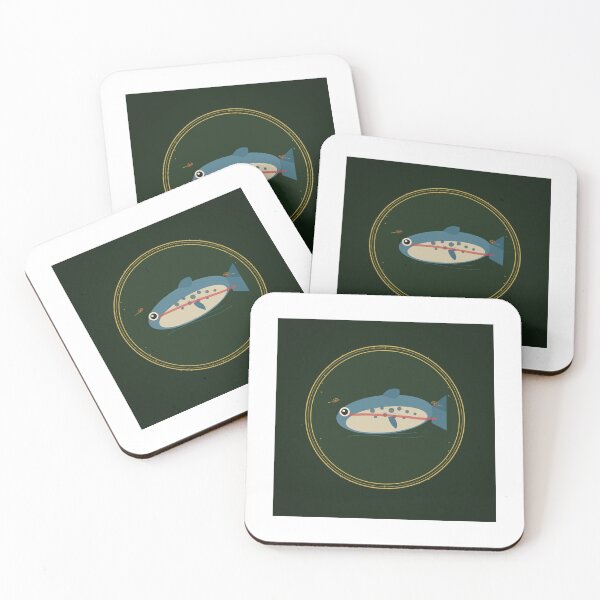 Item preview, Fly Fishing Vintage Badge Rainbow Trout T-Shirt — Fisherman Gift designed and sold by InkWanderStudio.