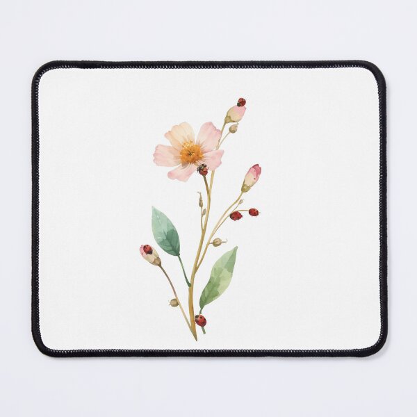 Item preview, Ladybug anf flower designed and sold by uunaa.