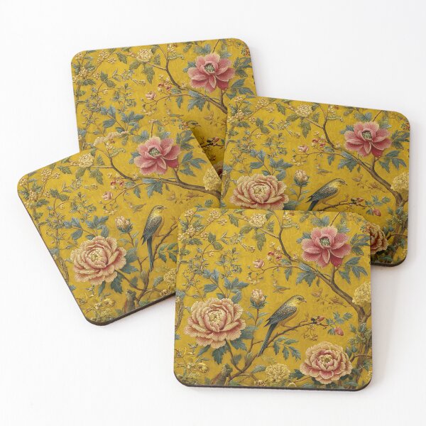 Item preview, Dijon Silk Floral Birds Peonies Flowers Carpet designed and sold by GrinGalore.