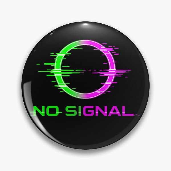 Item preview, NO SIGNAL Green Purple Glitch – Cyberpunk Error Design designed and sold by unglaublichGut.