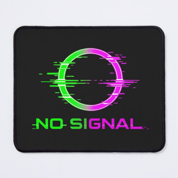Item preview, NO SIGNAL Green Purple Glitch – Cyberpunk Error Design designed and sold by UnglaublichGut.