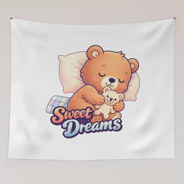 Item preview, Sweet Dreams Cute Sleeping Bear Cozy designed and sold by SoftSproutstu.