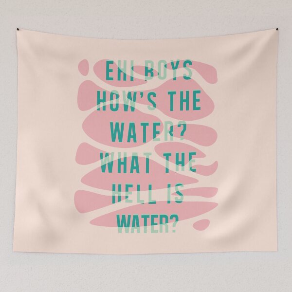 Item preview, This is Water David Foster Wallace Quote - Abstract Fluid Typography designed and sold by peperlis.