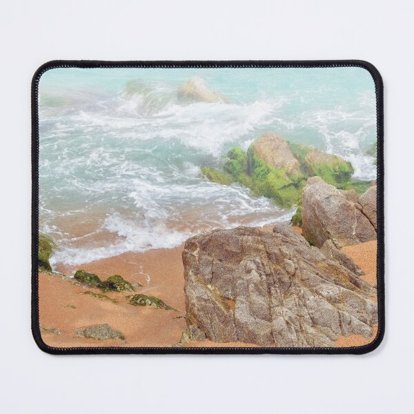 Item preview, Rocky beach in misty day designed and sold by AsahiNoAme.