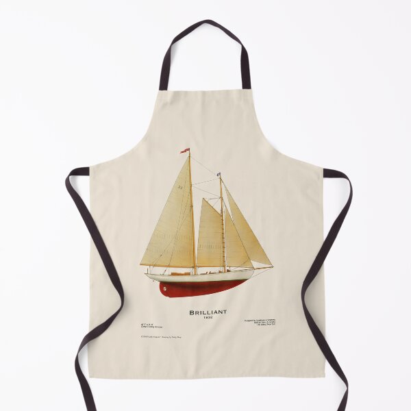 Item preview, Ocean Cruising Schooner Brilliant (1932) designed and sold by Antiquated Art.