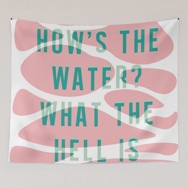 Item preview, This is Water David Foster Wallace Quote - Abstract Fluid Typography designed and sold by peperlis.