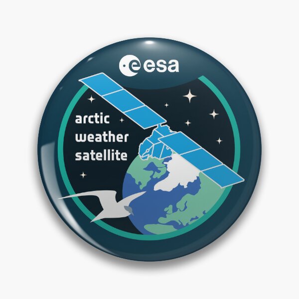 Item preview, Arctic Weather Satellite ESA Mission Patch – Climate Space Design designed and sold by MeetinSpace.