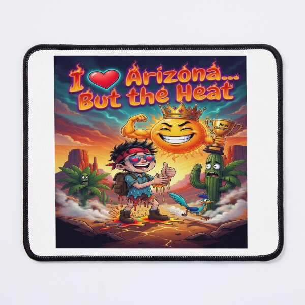 Item preview, I Love Arizona But The Heat Shirt | Funny Desert Heat Graphic Tee | Summer Humor Cactus Sun Design designed and sold by Sushikidsntod.