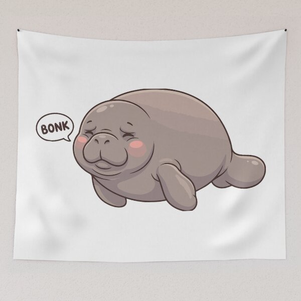 Item preview, Funny Manatee Bonk Floating Sea Potato designed and sold by Petzzz.