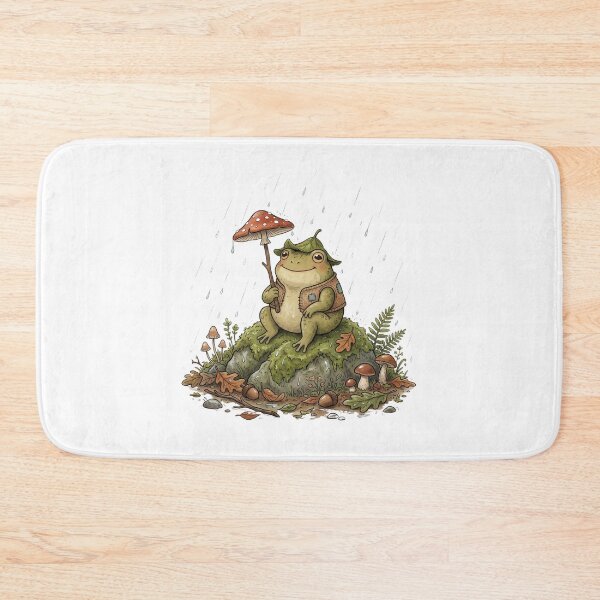 Item preview, Goblincore Frog Mushroom Umbrella Rain Cozy T-Shirt designed and sold by Egyptian king ⭐⭐⭐⭐⭐.