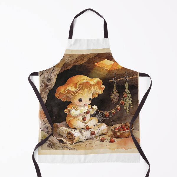 Item preview, Mushroom Folk Crafting - Cottagecore Forest Art designed and sold by PictorialWhimsy.