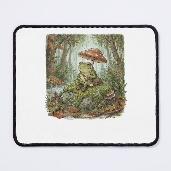 Item preview, Goblincore Frog Mushroom Umbrella Rain Cozy T-Shirt designed and sold by Egyptian king ⭐⭐⭐⭐⭐.
