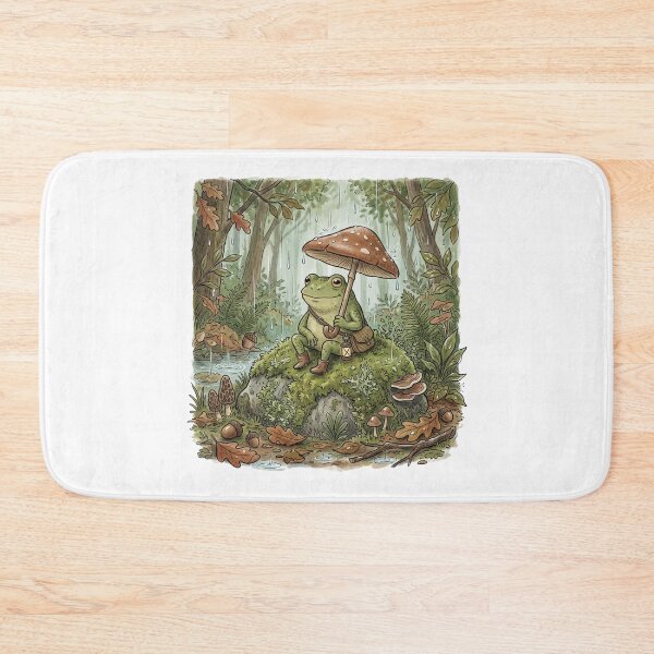 Item preview, Goblincore Frog Mushroom Umbrella Rain Cozy T-Shirt designed and sold by Egyptian king ⭐⭐⭐⭐⭐.