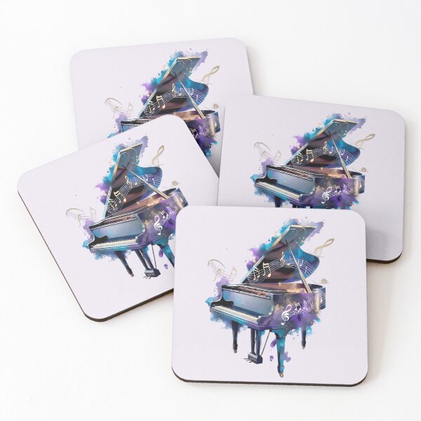 Item preview, Cosmic Symphony Grand Piano - World Music Day Art Tribute designed and sold by Art-Arcade6.