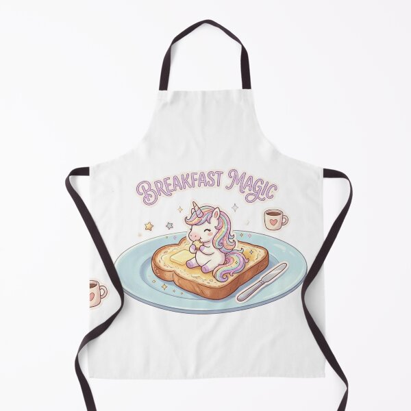 Item preview, "Breakfast Magic" Cute Unicorn on Butter Toast and Pastel Sticker Sheet designed and sold by Vibe Glue.