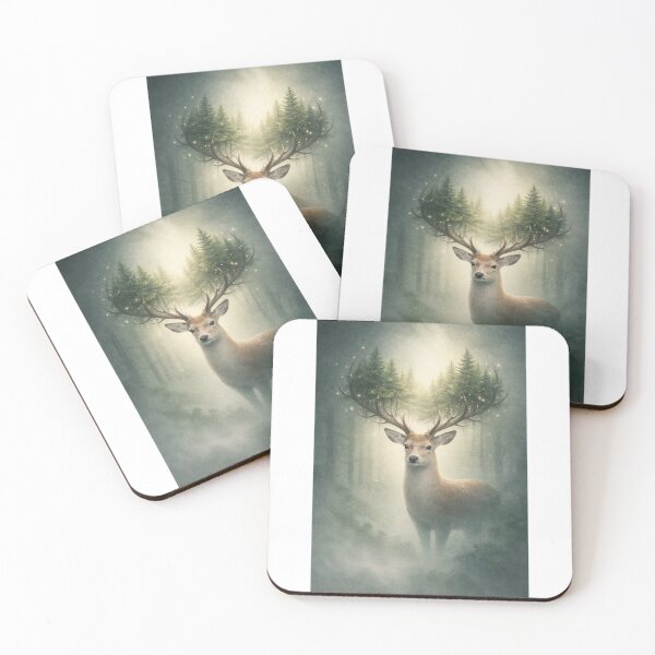 Item preview, Forest Within – Nature Deer Surreal Art designed and sold by InkWanderStudio.