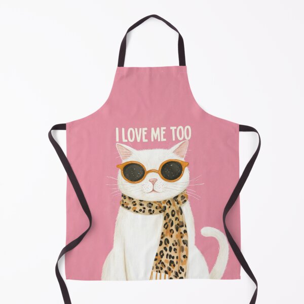 Item preview, Cool White Cat Quote with Sunglasses on Pink Retro Pop Vibes designed and sold by UtArt.