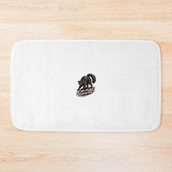 Item preview, Sassy Black Cat Sticker – “Cat-itude Overload” Hissing Cat with Red Claw Marks & Glowing Green Eyes designed and sold by SparkVault.
