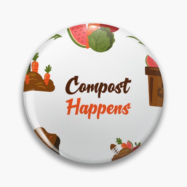 Item preview, Compost Happens Funny Garden Compost Cycle Art designed and sold by SP Motif.