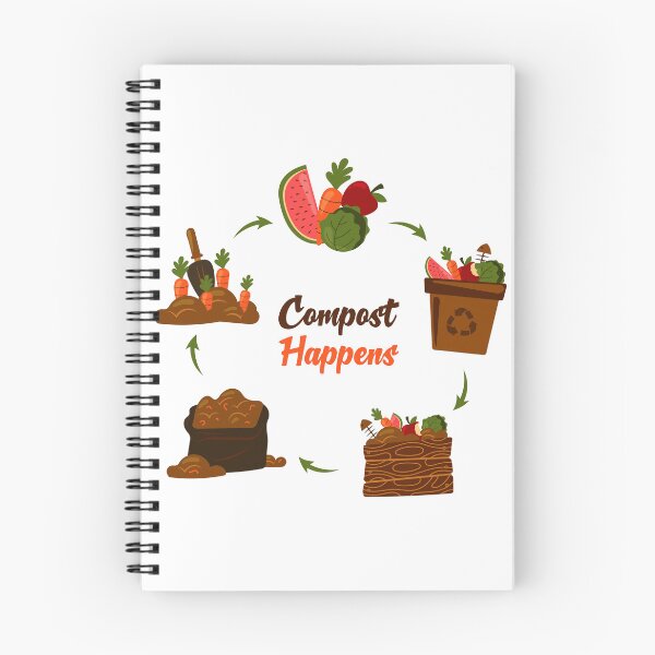 Item preview, Compost Happens Funny Garden Compost Cycle Art designed and sold by SP Motif.