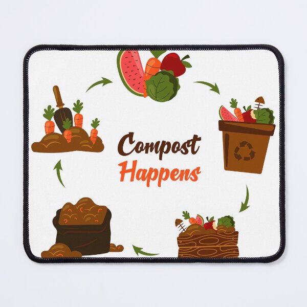 Item preview, Compost Happens Funny Garden Compost Cycle Art designed and sold by SP Motif.