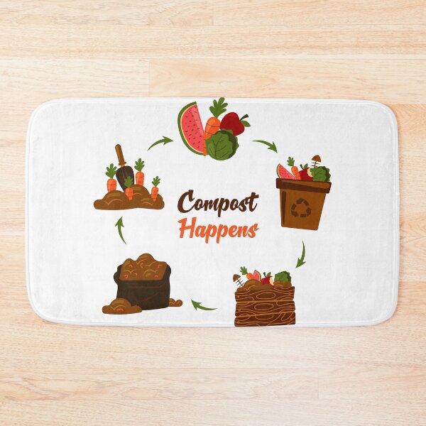 Item preview, Compost Happens Funny Garden Compost Cycle Art designed and sold by SP Motif.