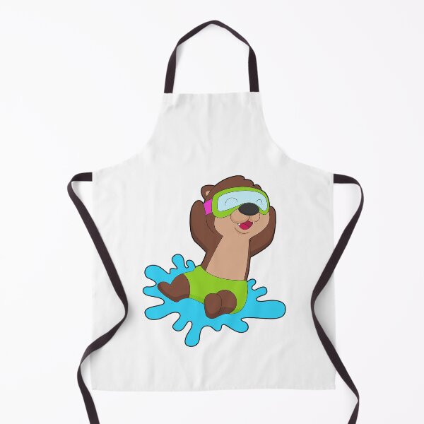 Item preview, Otter Swimming Swimming goggles Summer designed and sold by Snabdesign84.