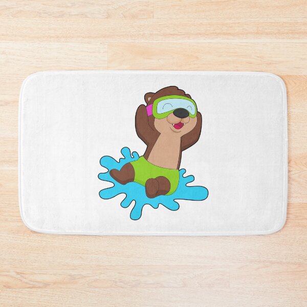 Item preview, Otter Swimming Swimming goggles Summer designed and sold by Snabdesign84.