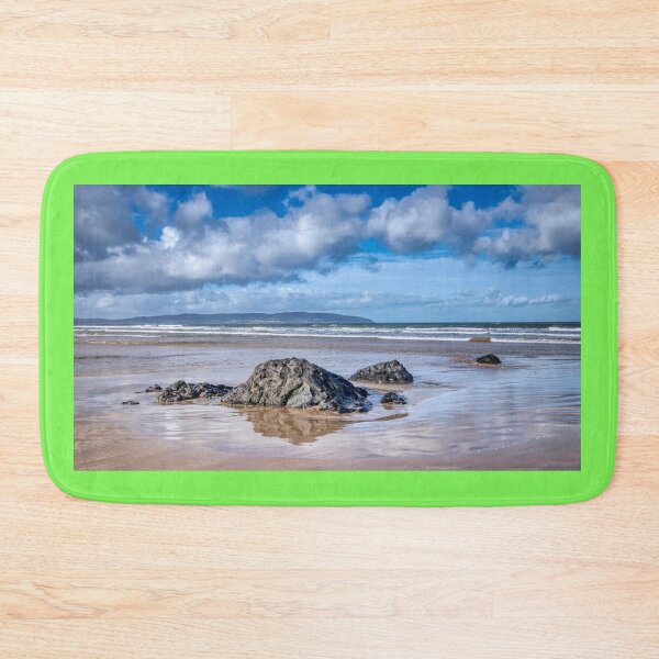 Item preview, Downhill Beach Northern Ireland Coastal Landscape – Dramatic Sky Ocean Reflection Wall Art Photography designed and sold by photoart1854.