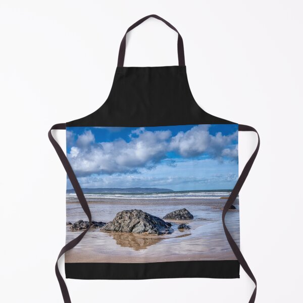 Item preview, Downhill Beach Northern Ireland Coastal Landscape – Dramatic Sky Ocean Reflection Wall Art Photography designed and sold by photoart1854.