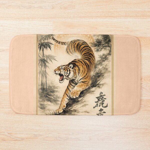 Item preview, Leaping Tiger in Classic Design designed and sold by cuprum.