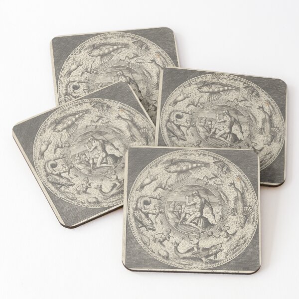 Item preview, Collaert Neptune Shell Horses | Marine Life designed and sold by GammaRay.