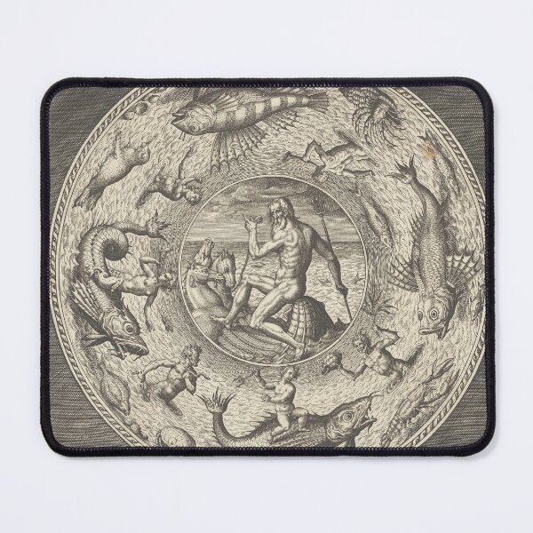 Item preview, Collaert Neptune Shell Horses | Marine Life designed and sold by GammaRay.