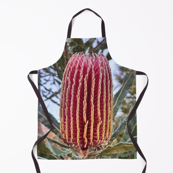 Item preview, Red Banksia Flower Close-Up with Rich Texture designed and sold by Be Captured by Brittany Emma.