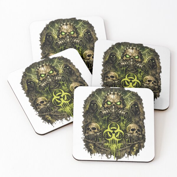 Item preview, Toxic Biohazard Skull Gas Mask – Underground Rave Grunge Aesthetic designed and sold by brokenalchemy.