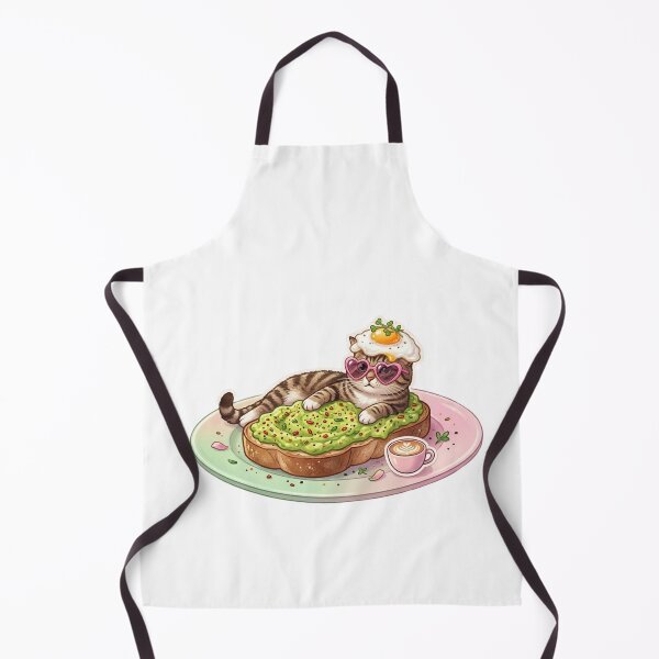 Item preview, Sassy Cat Avocado Toast Sticker - Avocado Addict Brunch Meme Art designed and sold by Vibe Glue.