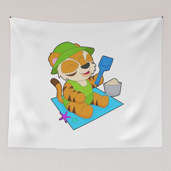 Item preview, Tiger Beach Sand Summer designed and sold by Snabdesign84.