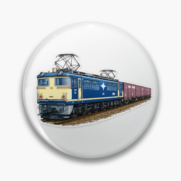 Item preview, Retro Japanese Electric Locomotive EF81 Vintage Style – Classic Japanese Train designed and sold by fotoastra.