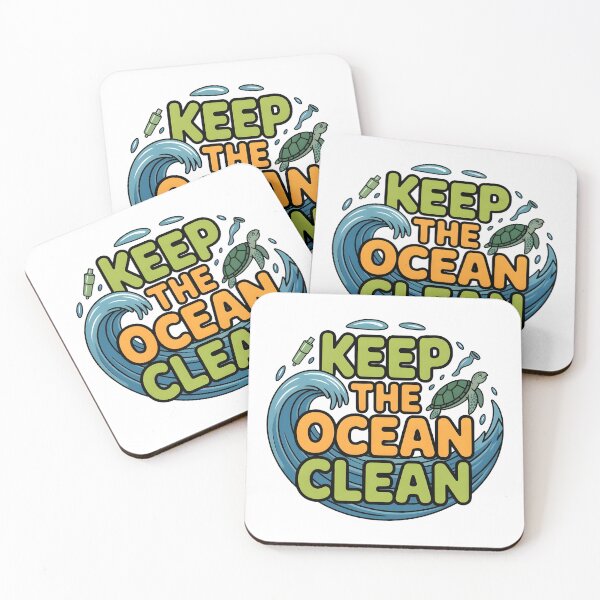 Item preview, Keep The Ocean Clean Sea Turtle Art designed and sold by Nuvoro Eco Awareness.