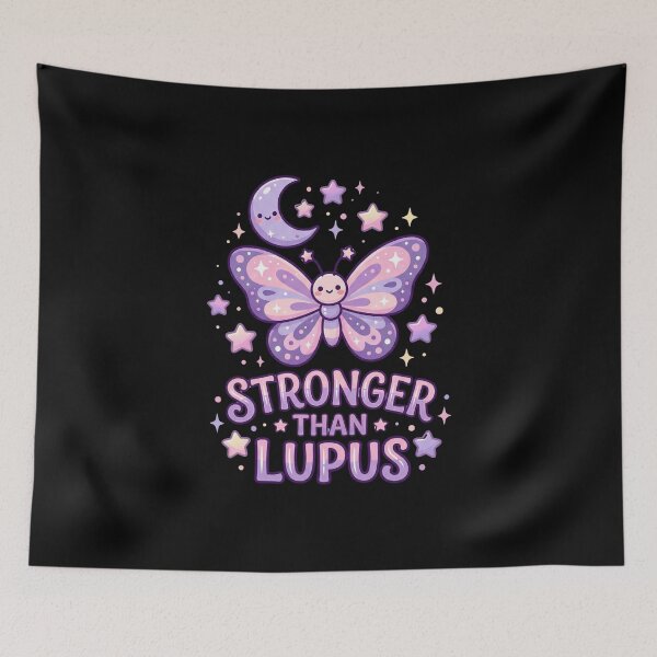 Item preview, Stronger Than Lupus Butterfly | Lupus Awareness Month | Chronic Illness Warrior designed and sold by Im-Ara.
