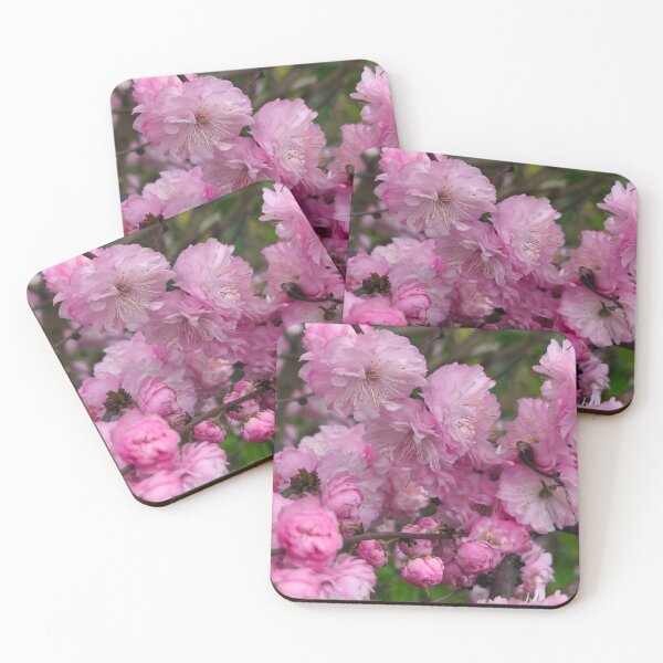 Item preview, Pink Flowering Almond Botanical Spring Blossom Photo designed and sold by Kainicram.