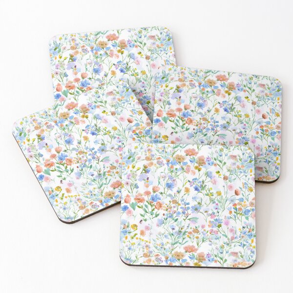 Item preview, Soft Scandinavian colorful Floral Pattern designed and sold by soft-pop-studio.