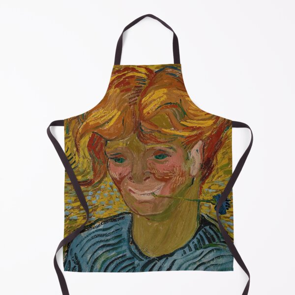 Item preview, Jeune Homme Au Bleuet by Vincent van Gogh: Bold Post Impressionist Portrait designed and sold by artofuniverse.