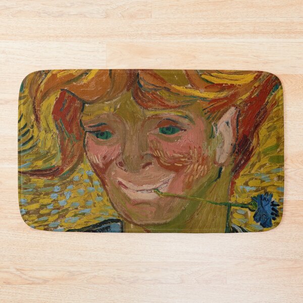Item preview, Jeune Homme Au Bleuet by Vincent van Gogh: Bold Post Impressionist Portrait designed and sold by artofuniverse.